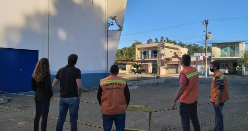 Defesa Civil interdita Ginásio Municipal no Bairro Machados